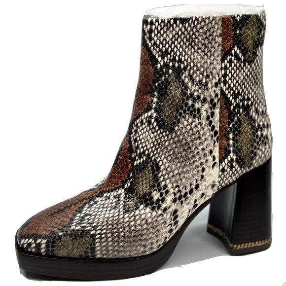 New Tory Burch Ruby Block Heel Bootie ASPEN MULTI‎ - Picture 1 of 4